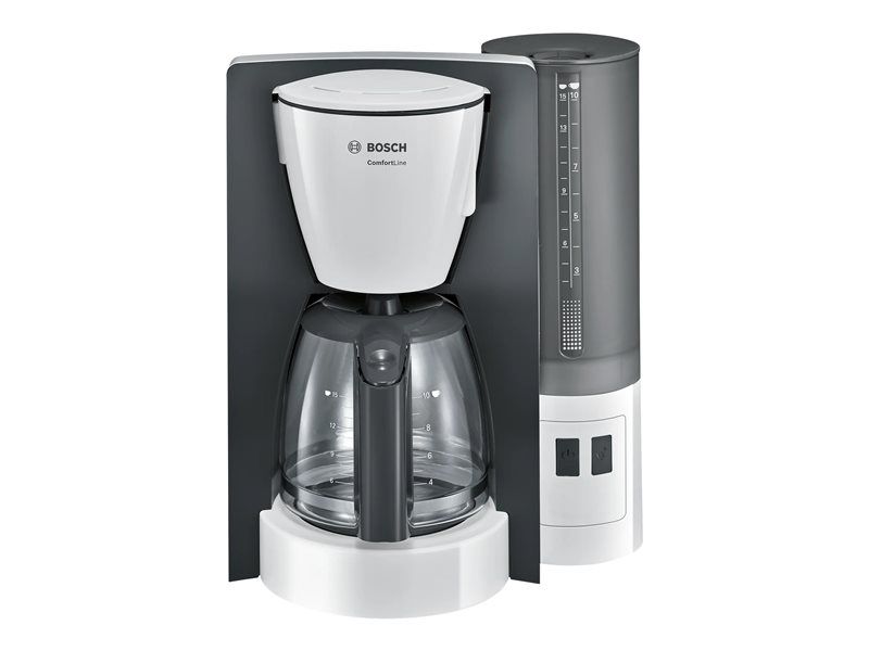 Bosch ComfortLine TKA6A041 - Cafetière - 15 tasses - blanc/gris foncé