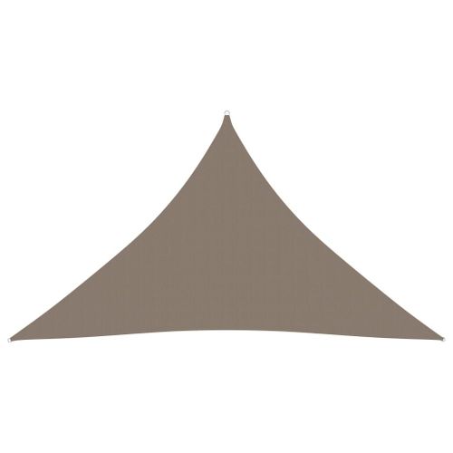 Vidaxl Voile De Parasol Tissu Oxford Triangulaire 5x5x6 M Taupe