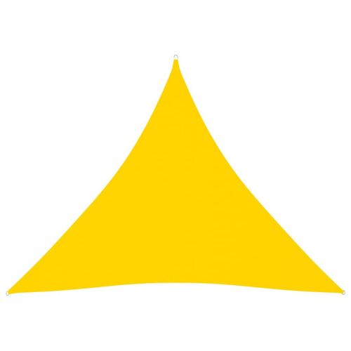 Vidaxl Voile De Parasol Tissu Oxford Triangulaire 6x6x6 M Jaune