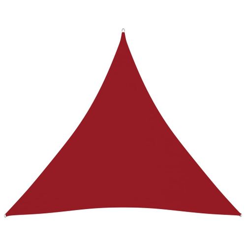 Vidaxl Voile De Parasol Tissu Oxford Triangulaire 6x6x6 M Rouge