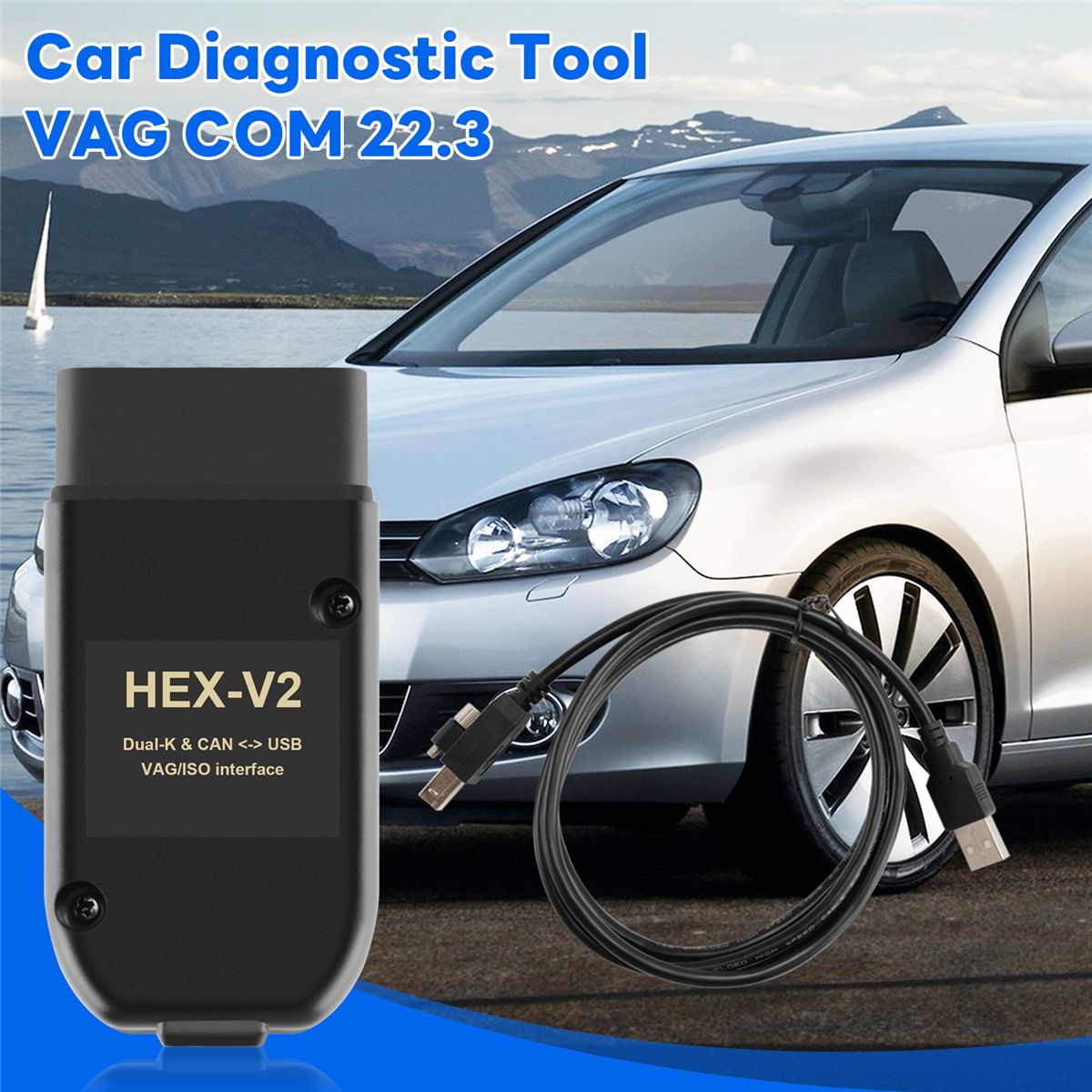 Pour Com 22.3 Obd2 Scanner Hex V2 Usb Pour Golf A6 Seat Vin ... - 2