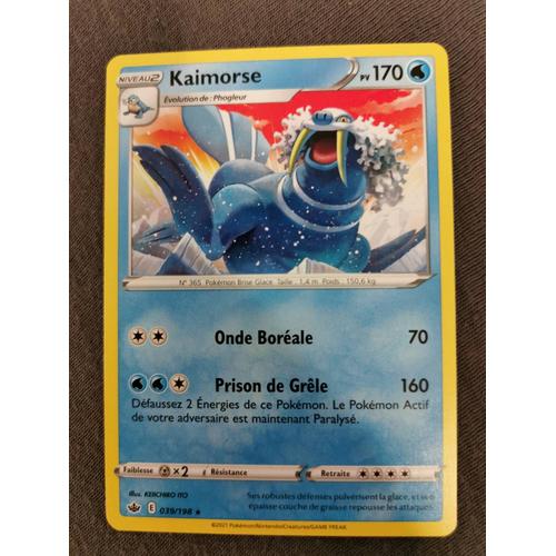 Kaimorse 39/198 Rare Pokemon Règne De Glace