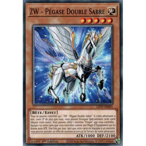 Yu-Gi-Oh! - Liov-Fr001 - Zw - Pégase Double Sabre - Commune 1ère Edition