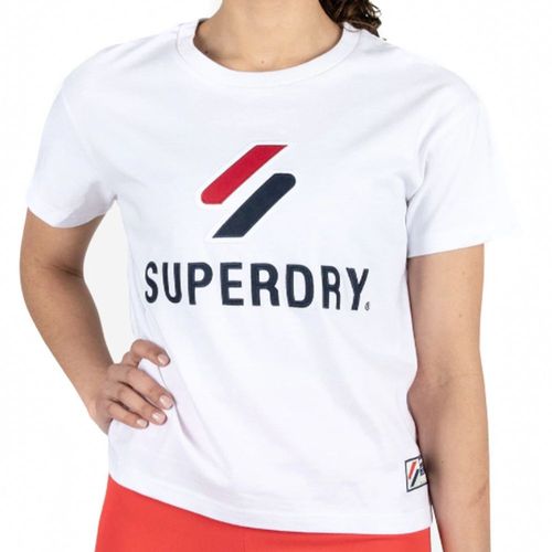 T Shirt Superdry Classic Femme Blanc