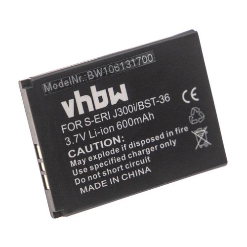 Vhbw Batterie Remplacement Pour Sony Bst-36 Pour Smartphone (600mah, 3,7v, Li-Ion)