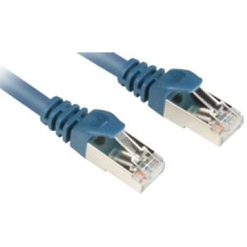 Sharkoon - Cordon de raccordement - RJ-45 (M) pour RJ-45 (M) - 1.5 m - SFTP - CAT 6 - bleu