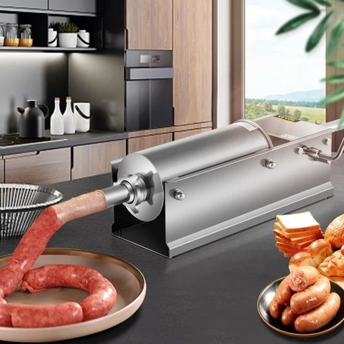 Poussoir à Saucisses - VEVOR - 5L - 5 Tubes Commerciale Machine à Saucisses