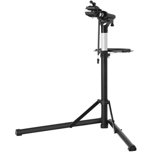 Nancy's Pro Bike Mounting Stand - Repair Standard With Magnetic Tool Box - 360° Swivel - Black