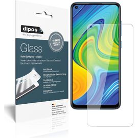 Dipos I Lot 2 Films Protection D'écran Blindés Transparents Compatibles Xiaomi Redmi Note 9 Film Protection D'écran 9h (Plus Petit Que Le Verre, Car Celui-Ci Est Incurvé)
