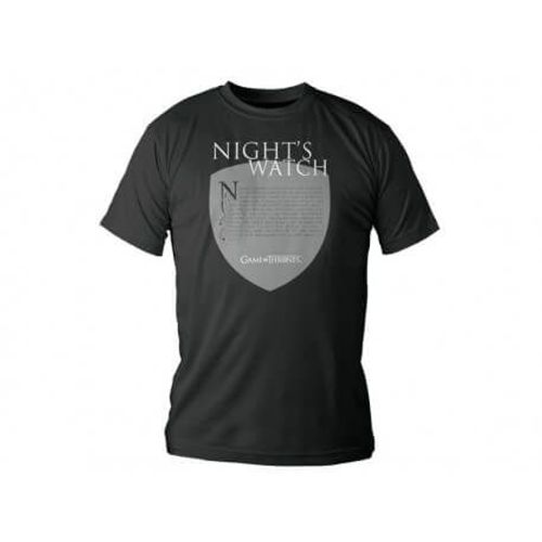 T-Shirt Game Of Thrones Night's Watch Ecusson Homme Taille S