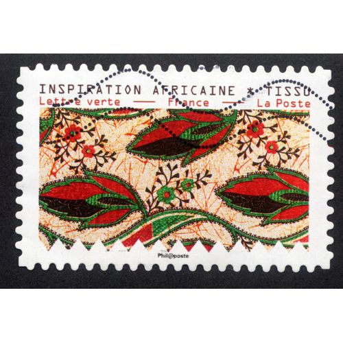 Timbre : 2019 Tissus Motifs Nature - Inspiration Africaine