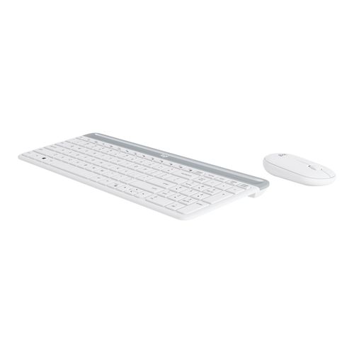 Logitech Slim Wireless Combo MK470 - Ensemble clavier et souris - sans fil - 2.4 GHz - Espagnol - blanc cassé