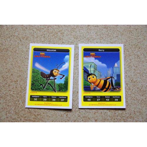 Lot 2 Cartes Carrefour Dreamworks - Bee Movie