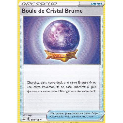 Carte Pokemon - Boule De Cristal Brume - 140/198 - Épée Et Bouclier 6 - Règne De Glace - Eb6 - Vf
