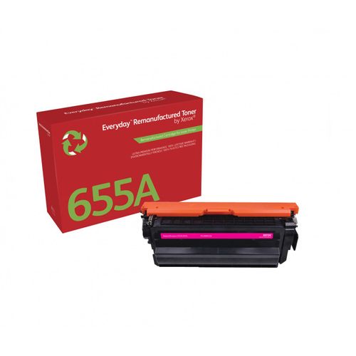 Everyday Rigenerato Toner rigenerato Everyday? di Xerox Magenta compatibile con HP 655A (CF453A), Capacità standard