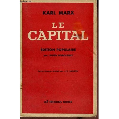 Le Capital - Edition Populaire.