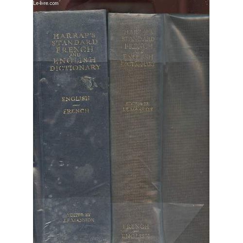 Harrap S Standard French And English Dictionary- Part One And Two (-2 Volumes) French-English/English French