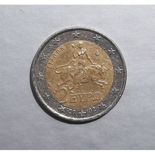 Pièce Rare De 2 Euros Grece 2002 Avec S - Frappée En Finlande