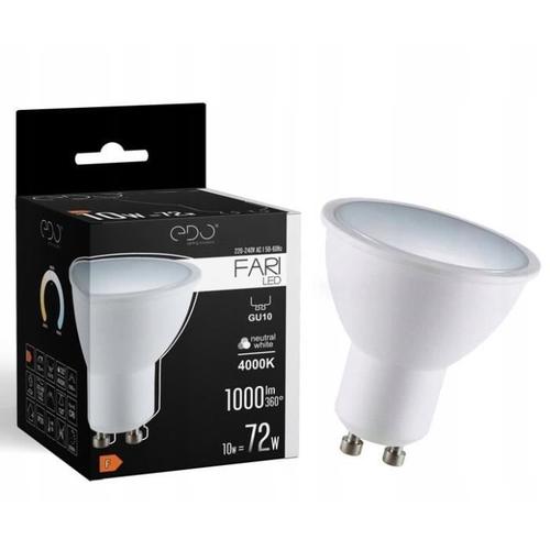 Ampoule Led Fari Gu10 10w 4000k Blanc Neutre 120° 1000lm Edo