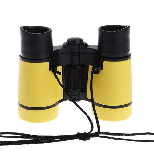 Couleur jaune en plastique Jumelles pour Enfants, 4x30, jeux de répandrai Télescope plein air, poudriers, nouveau des Jouets