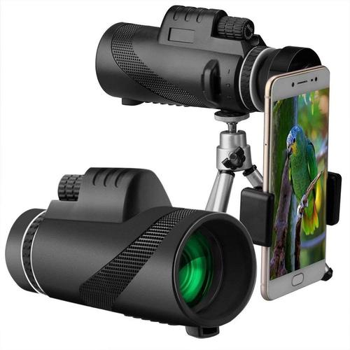 Comme Le COULEUR 40x60 Jumelles et montrent Mobile HD Support pour Téléphone de Jumelles de Télescope Zoom Téléphone Portable Grand Télescope Tenu dans la Main De Chasse