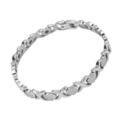 Bracelet De Thérapie Magnétique En Acier Pour Femmes, Broche En Forme De C¿Ur, Accessoire De Bijoux, Broches En Émail