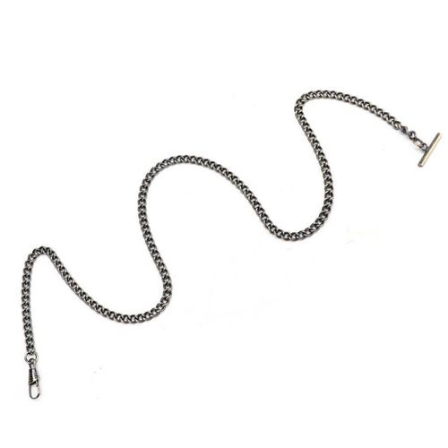 Chaîne De Montre De Poche 25 6 Pouces Rétro En Forme De T Pendentif Accessoires En Métal