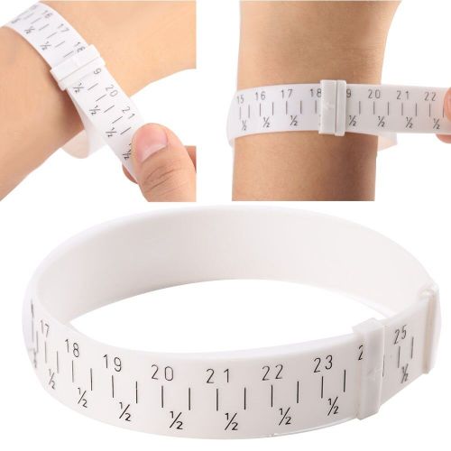Bracelet En Plastique Professionnel Bracelet Jauge Sizer Bijoux Mesure Poignet Taille Outil Pour 15-25cm Bijoux Faisant Des Outils Pour Bijoutier