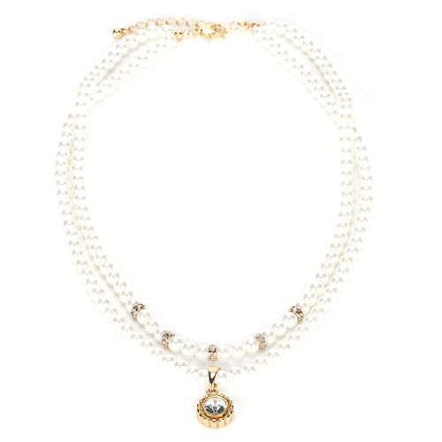 Broches À Broche Pour Femmes, Double Couche, Fausse Perle Artificielle, Bijoux, Collier, Accessoire, Cadeau En Émail Pour Femmes