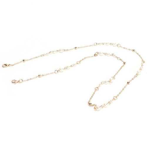 Broches En Perle Artificielle Pour Femmes, Accessoires Pour Femmes, Chaîne Anti-Perte, Lunettes De Lecture, Chaîne
