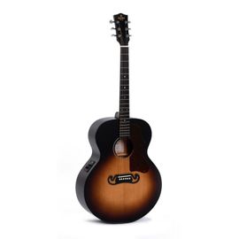 Sigma Gjm-Sge - Guitare Électro-Acoustique Jumbo - Sunburst Satiné