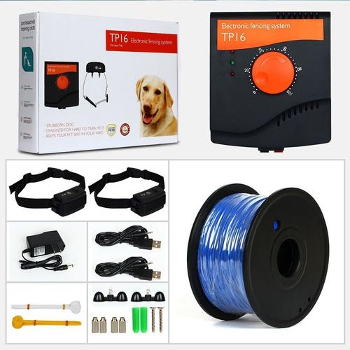 Système de confinement rechargeable pour animaux de compagnie avec collier  de clôture électrique sans fil pour chien