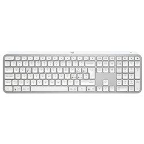 Logitech MX Keys S tastiera RF senza fili + Bluetooth QWERTY Italiano Alluminio, Bianco