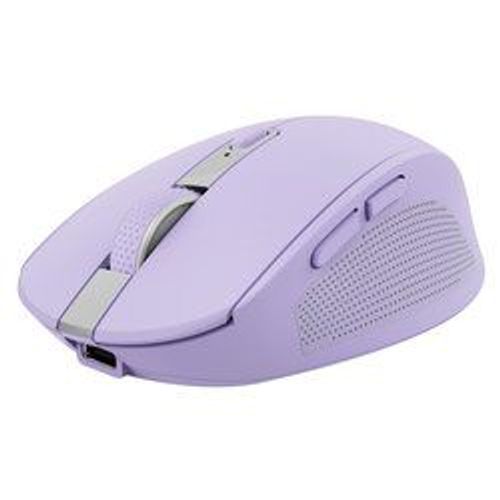 Trust Ozaa Souris Compacte Bluetooth + 2.4GHz, Silencieuse, Multi-appareils - Violet