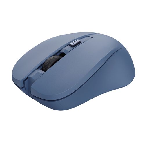 Trust Mydo Souris Sans Fil Silencieuse, USB, Design Ambidextre, Longue Autonomie - Bleu