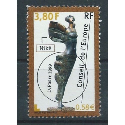 Timbre De Service Conseil De L'europe - Statue De La Divinité Grecque Niké 1999 N° 121 Neuf** Sans Trace De Charnière