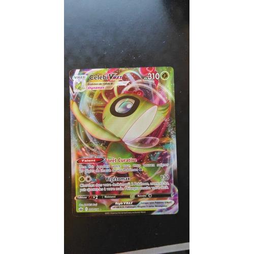 Carte Pokemon Celebi Vmax 008 198 Ultra Rare En Full Art Épée Et Bouclier 6 Règne De Glace Vf