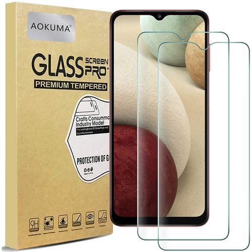 Samsung Galaxy A12 Verre Trempe, [Lot 2] Verre Trempe Samsung Galaxy A12 [0.26mm] [Extreme Resistant Aux Rayures][Haut Definition]Facile Installation] Film Protection Ecran