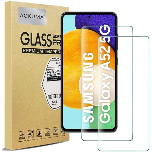 Samsung Galaxy A52 Verre Trempe, [Lot 2] Verre Trempe Samsung Galaxy A52 [0.26mm] [Extreme Resistant Aux Rayures][Haut Definition]Facile Installation] Film Protection Ecran