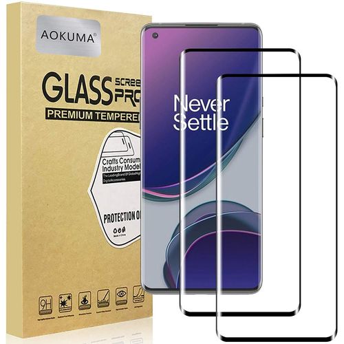 Oneplus 9 Pro Verre Trempe, [Lot 2] Verre Trempe Oneplus 9 Pro [0.26mm] [Extreme Resistant Aux Rayures][Haut Definition]Facile Installation] Film Protection Ecran (Bord Noir)