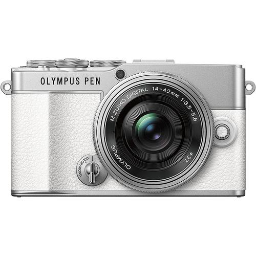 Olympus Pen E-P7 Blanc + M.Zuiko Digital Ed 14-42mm EZ Argent