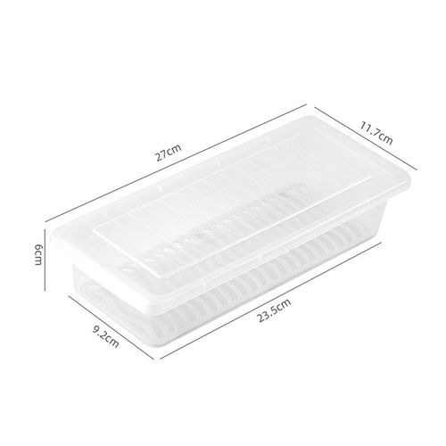 Réfrigérateur De Cuisine Rectangulaire Avec Couvercle, Boîte De Congélation, Plastique, Proximité, Conservation Des Aliments Frais