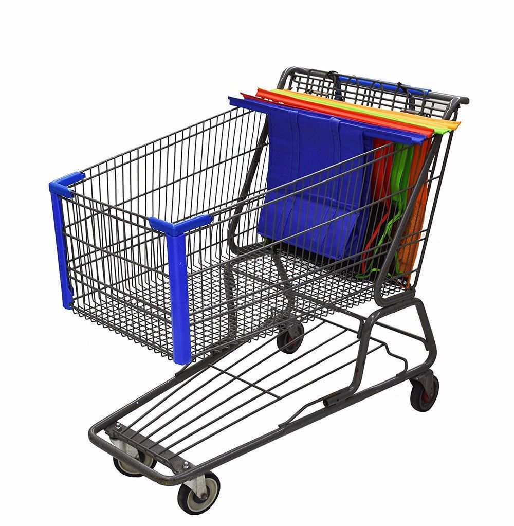 Sacs de rangement de supermarch, chariot rutilisable, sacs... - 3