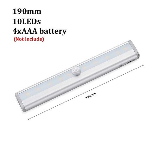 Veilleuse Led Intelligente À Capteur De Mouvement, 6/10 Diodes, 98mm 190mm, Induction Du Corps Humain, Pour Lit De Maison, Armoire De Cuisine, Garde-Robe, Applique Murale
