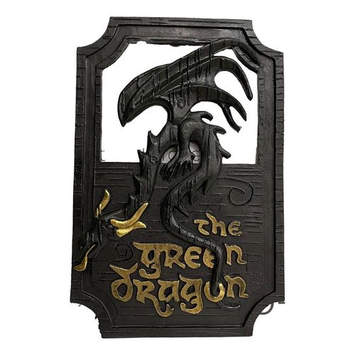 Signes de Pub Lord of The Rings The praning pony and The Green Dragon, artisanat créatif en résine Longma, décorations artistiques murales modernes pour la maison
