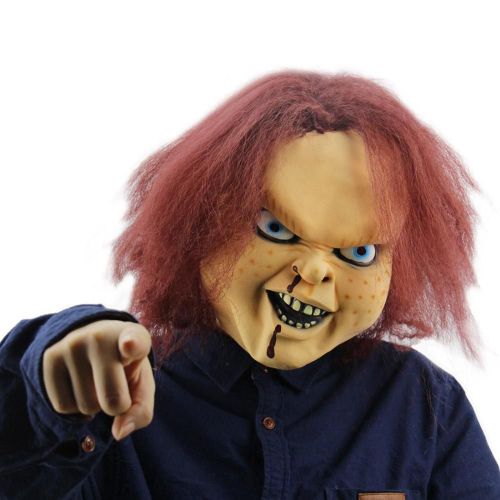 Masque Chucky En Latex Pour Enfant, Costume De Jeu, Masques Fantôme, Visage D'horreur, Casque De Poupée, Tueur Du Diable, Halloween, 2021