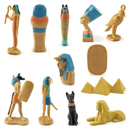 Figurines anciennes de personnages artistiques Miniatures, 12 pièces, ornement, jouet éducatif pour enfants, modèles de décoration