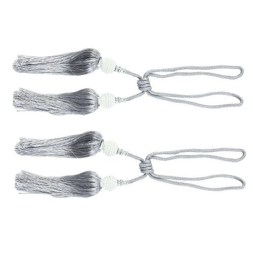 Lanière De Rideau Avec Pompons En Boule De Perle, Tentures De Fenêtre, Retenue De Frange, Bricolage, Cantonnière, Uld'embrasse, 1 Paire