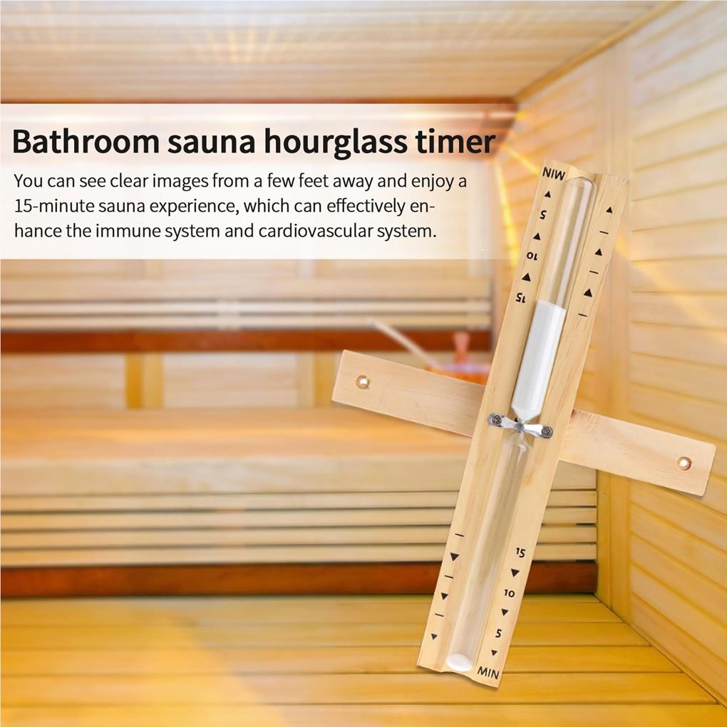 Sablier de Sauna mural, remplacement Portable, 15 minutes, ... - 3