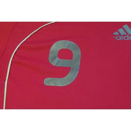Maillot de football vintage domicile équipe d'Espagne N°9 TORRES 2008-2009